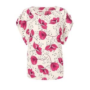 Cabi Boxy with beautiful colors, amazing material, cute top to dress up & down!